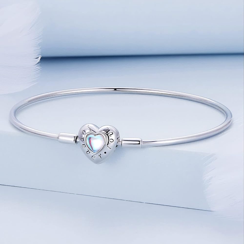 BSB093 - أسورة فضة عيار 925 علي شكل قلب