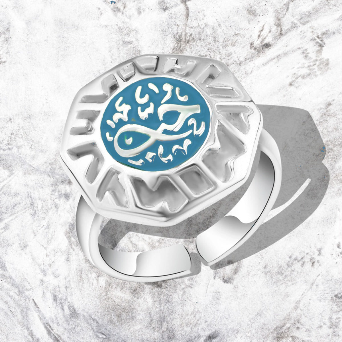 "Love " Elegant Arabic Design 925 Sterling Silver Ring"