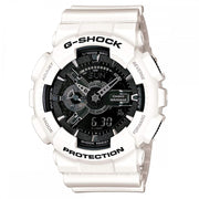 GA-110GW-7ADR - ساعة كاسيو جي شوك رجالي أبيض أنالوج-ديجيتال كوارتز