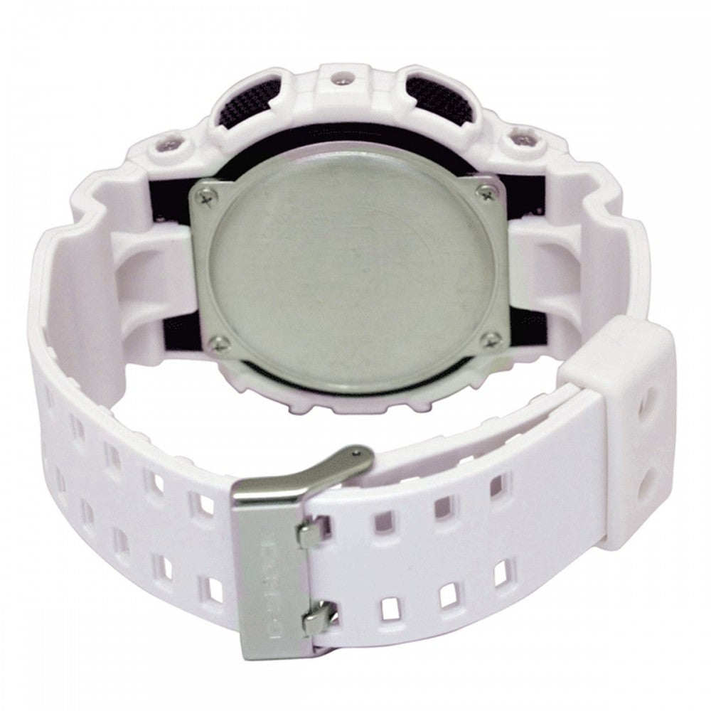 GA-110GW-7ADR - ساعة كاسيو جي شوك رجالي أبيض أنالوج-ديجيتال كوارتز