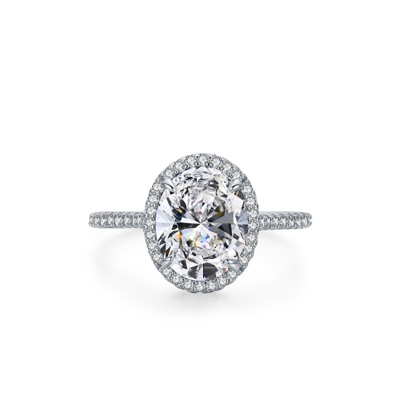 Oval 925 Silver Ring