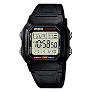 Casio Men's Digital Sports Watch with Black Rubber Strap and 10-Year Battery