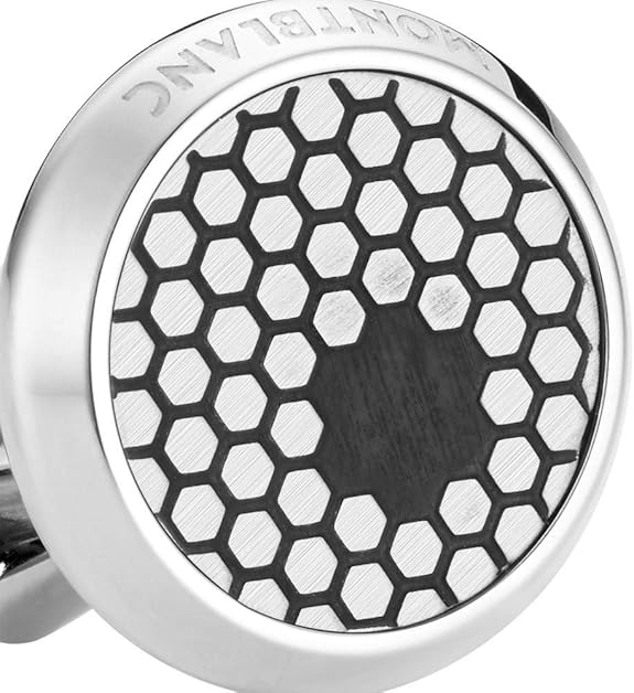 Montblanc Meisterstück Cufflinks – Star Design with Honeycomb Pattern

