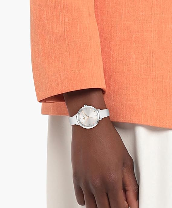 Lacoste White Leather Silver Dial For Women-2070057