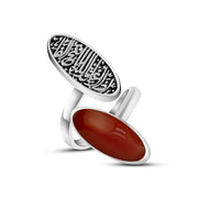 خاتم فضه مصري حريمي عيار 925 ( إذا أغلق الله باباً فتح الفاً )