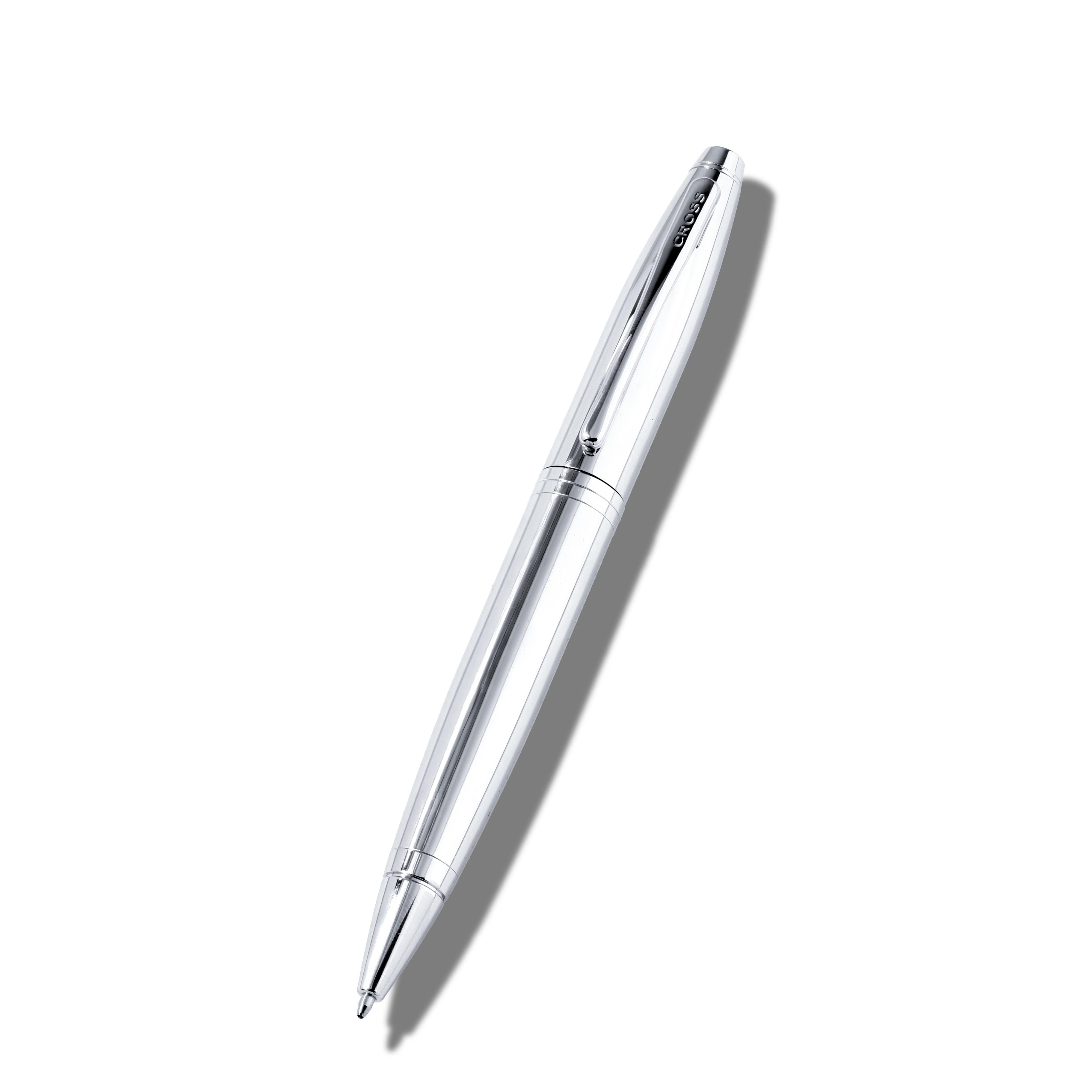 Luxury Cross Set Silver Ballpoint Pen + Men’s Leather Wallet