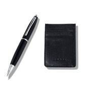Cross Set Black Ballpoint Pen + Men's Leather Wallet – CRBOX3