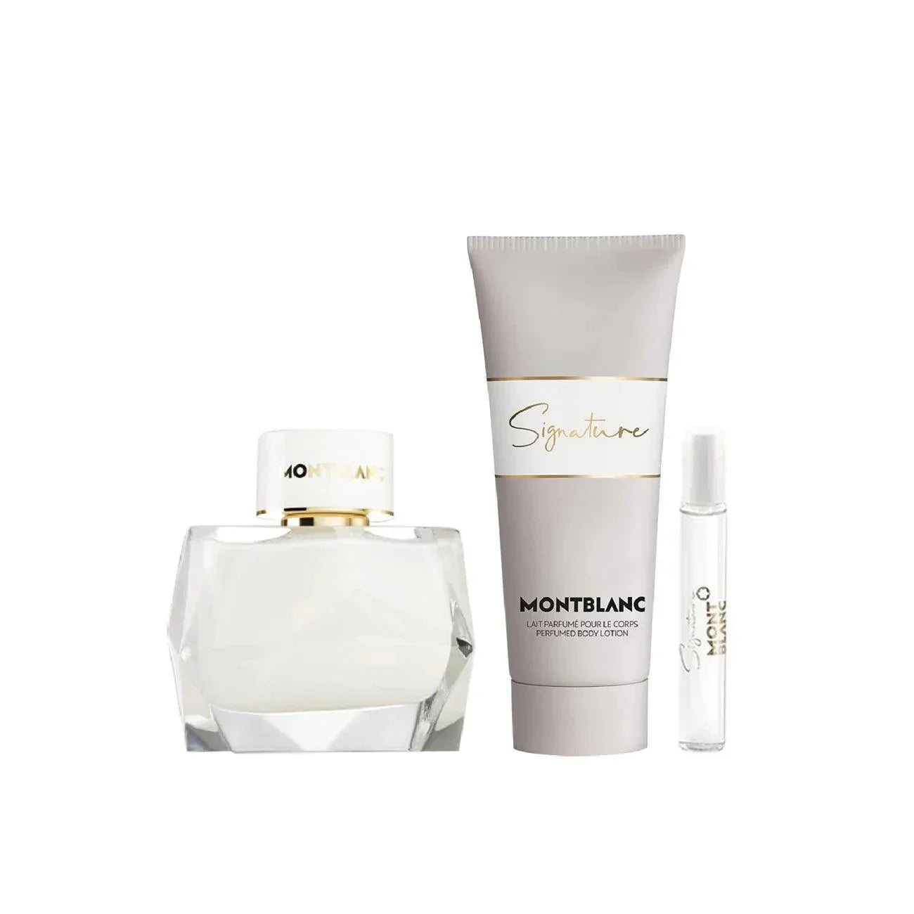 Mont Blanc Signature Gift Set for Women, Eau de Parfum 90ml + Body Lotion 100ml + Travel Spray 7.5ml