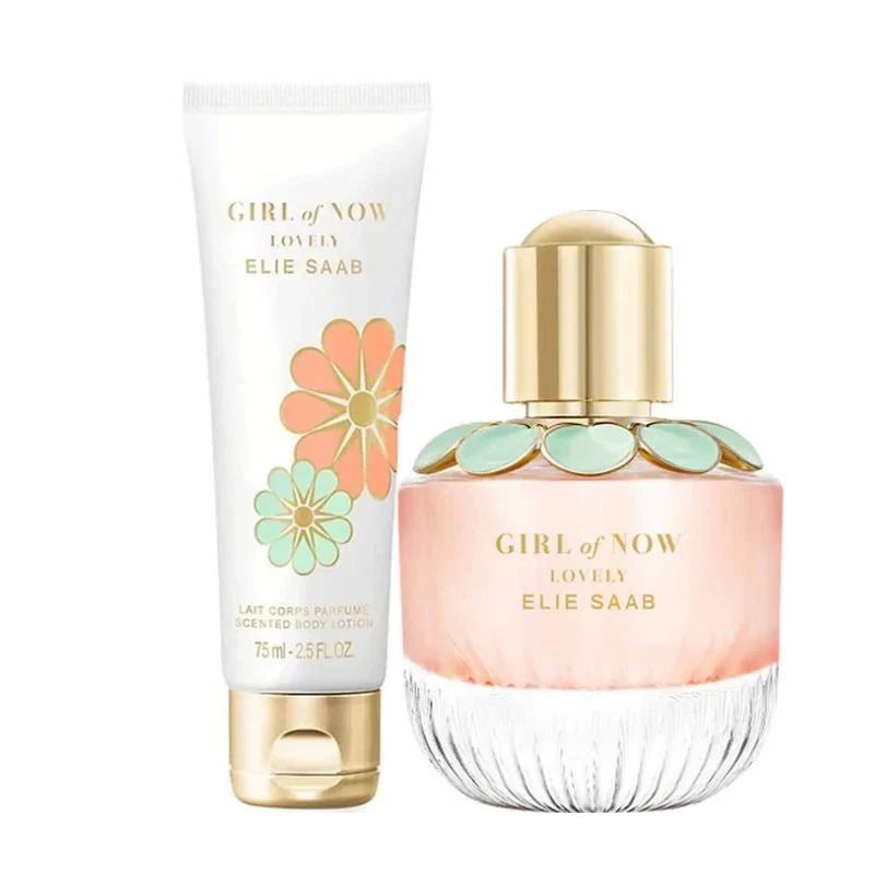 Elie Saab Girl of Now Lovely Eau de Parfum Gift Set for Women (50ml EDP + 75ml Body Lotion)