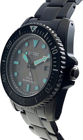 Seiko Prospex Black Dial Turquoise Details Men's Watch