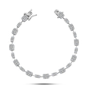 Bracelet "Shine of Squares" 925 Sterling Silver