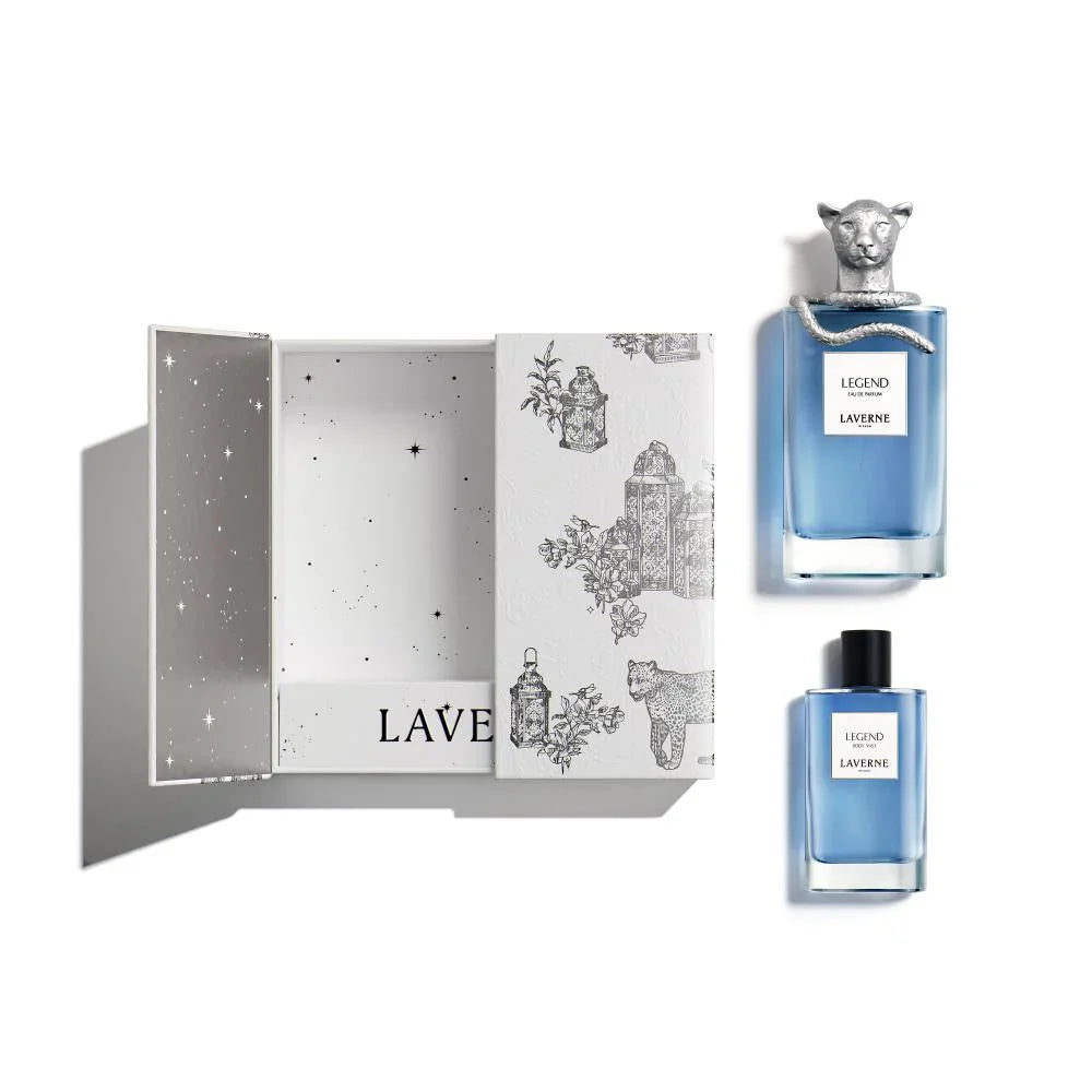 مجموعة عطر ليجند من لافيرن للرجال 100 مل + معطر الجسم  50 مل-  أو دو بارفان
