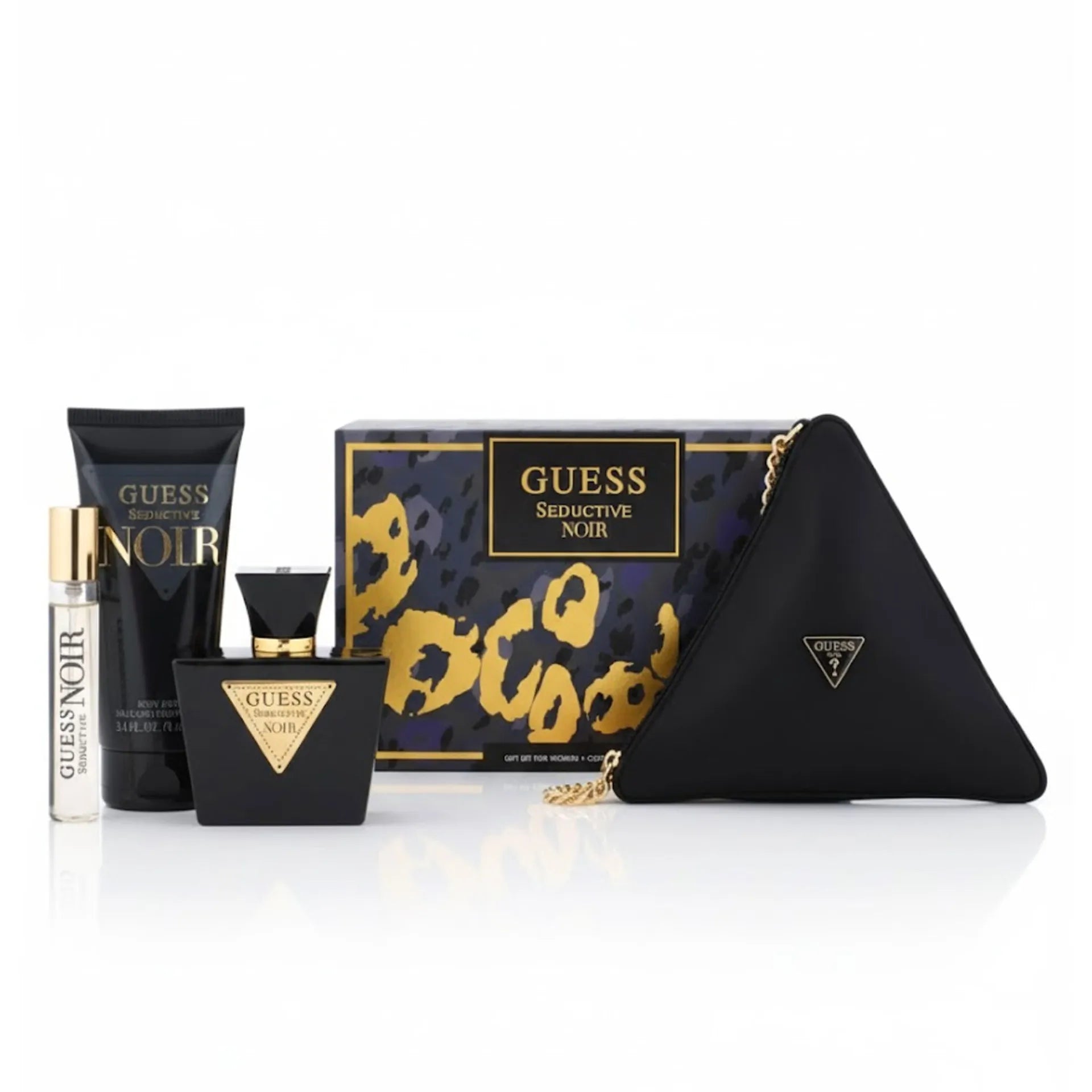 مجموعة جيس سيدكتيف نوار للنساء – أو دو تواليت 75 مل + لوشن جسم 100 مل + 15 مل حجم سفر + حقيبة
