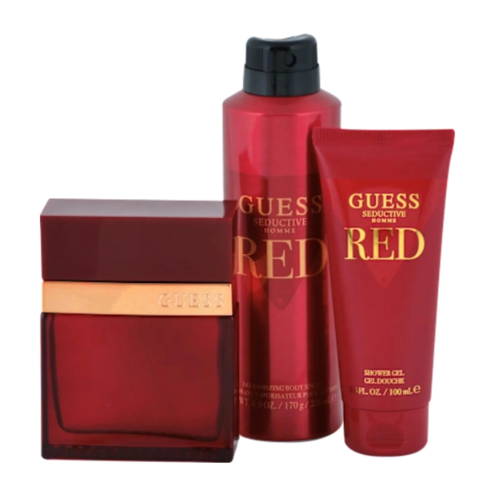 مجموعة جيس سيداكتيف ريد هوم للرجال – أو دو تواليت 100 مل + شاور جل 100 مل + بخاخ جسم 226 مل + حقيبة