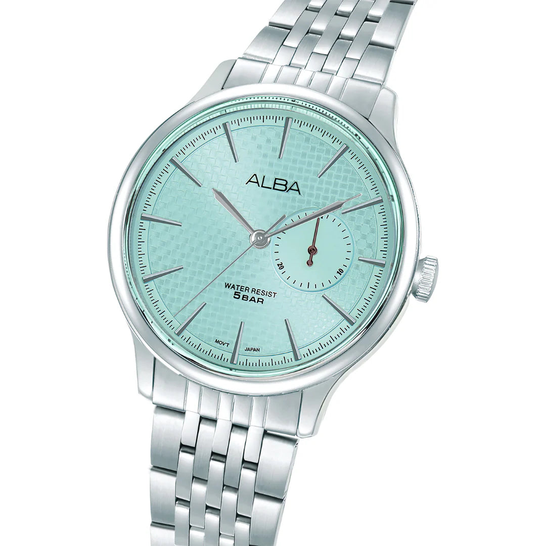 Alba Prestige Men’s Quartz Watch with Light Blue Dial - A5B007X