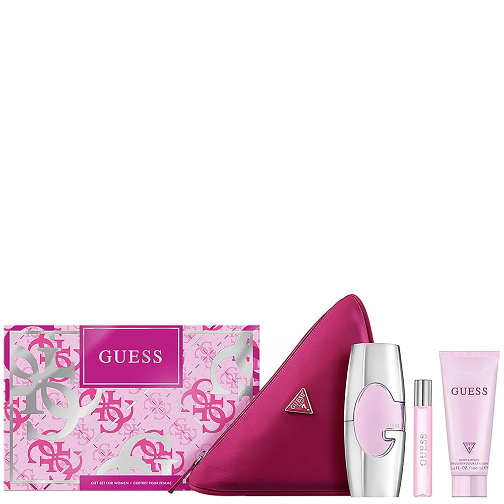 جيس طقم نسائي 4 قطع – أو دو بارفان 75 مل + لوشن جسم 100 مل + ميني 15 مل + حقيبة تجميل