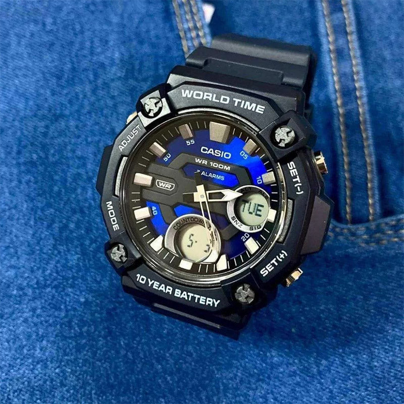 Casio Men's Sports Watch with Rubber Strap