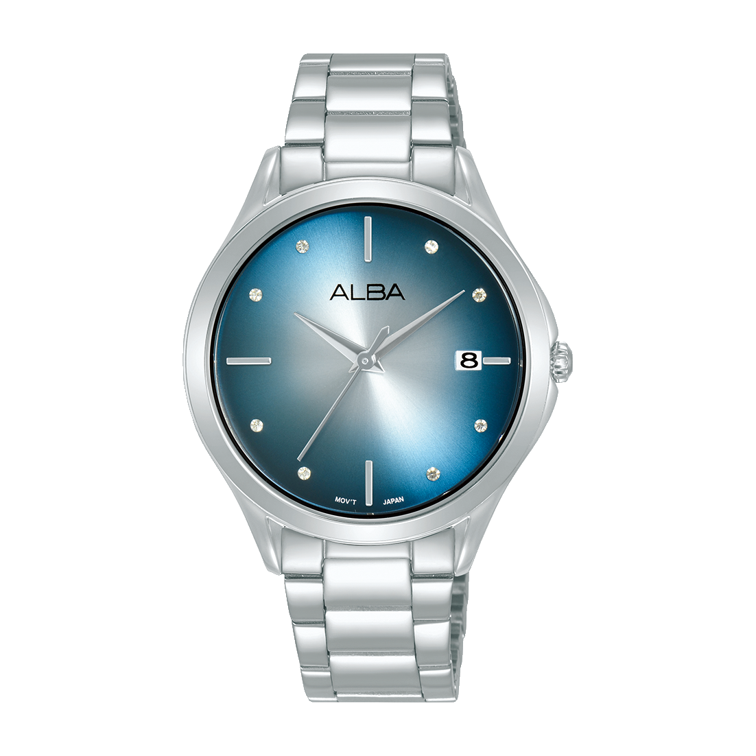 Alba Women's Watch Fashion Stainless Band Blue Gradation Dial AG8P55X1