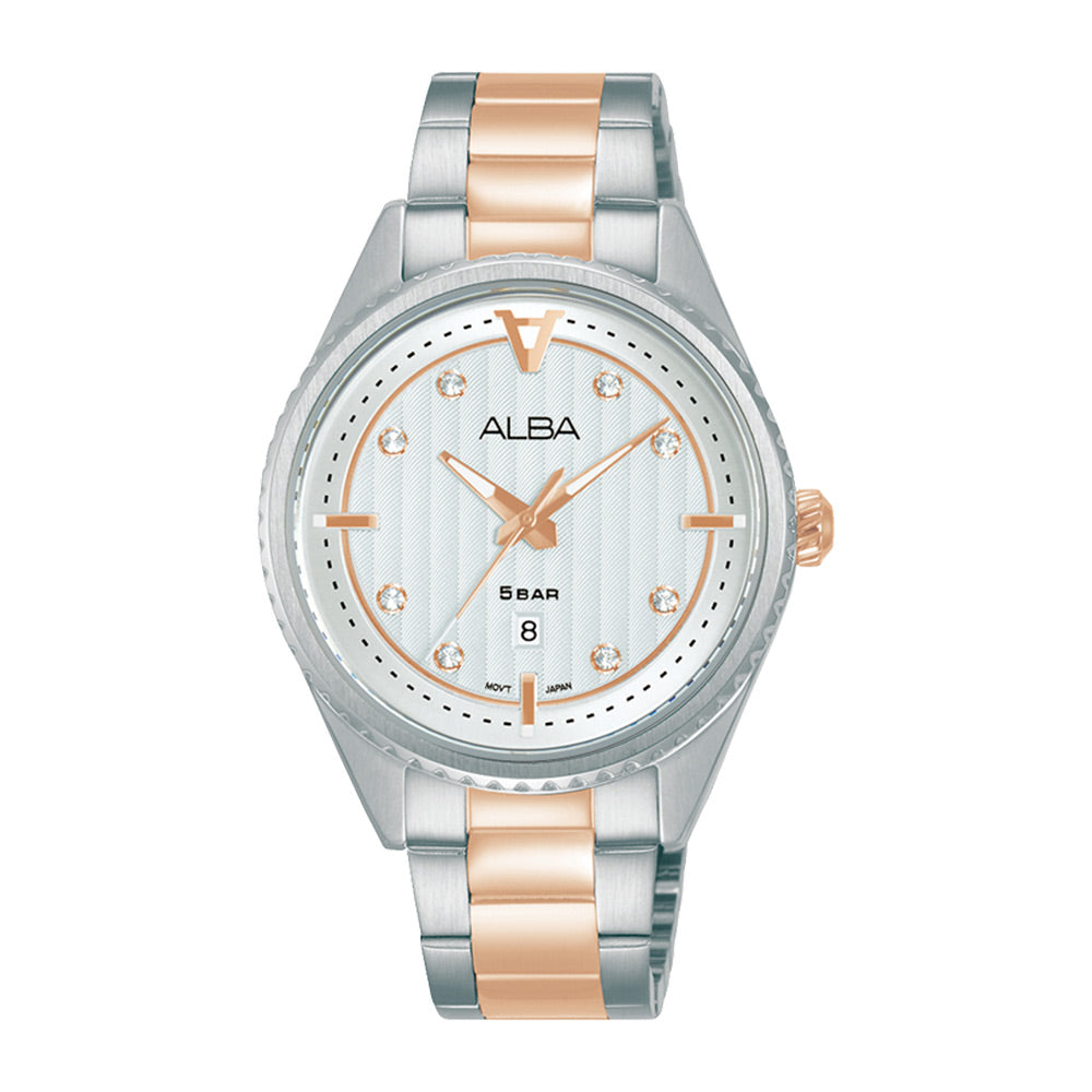 AH7AJ7X1 – Alba Women's Analog Stainless Steel Watch