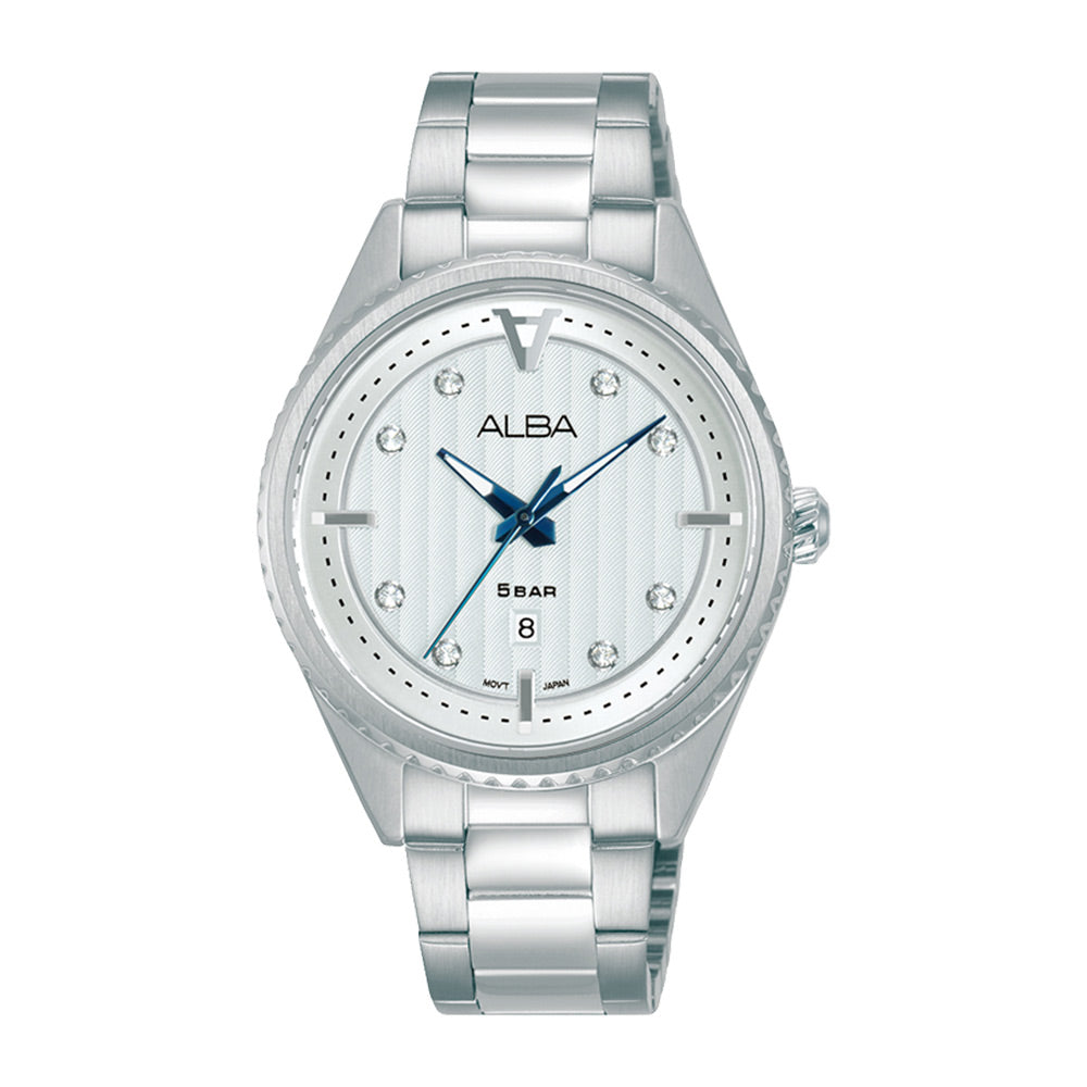 ساعة يد البا حريمي انالوج معدن