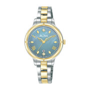 Alba Women's Watch Fashion Stainless Steel Band Light Blue Mop Dial AH7DY2X1