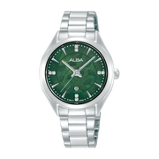Alba Women's Watch Fashion Stainless Steel Band Green Mop Dial AH7EK3X1