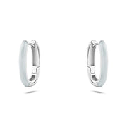 925 sterling silver earrings with platinum plating.
