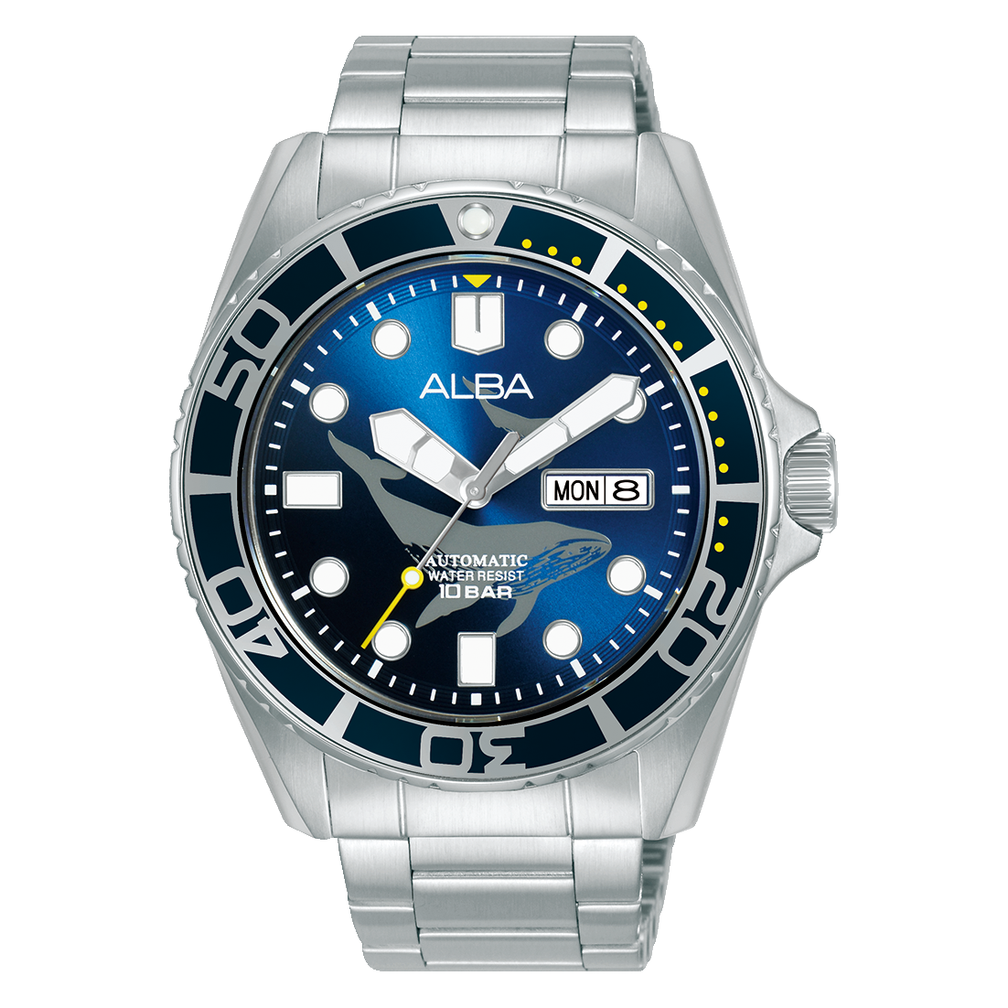 Alba Men's Watch Active Stainless Steel Band Blue Dial AL4617X1