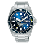 Alba Men's Watch Active Stainless Steel Band Blue Dial AL4617X1