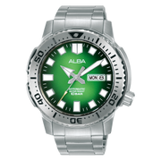 Alba Men's Watch Active Stainless Steel Band Green X Black Dial AL4631X1