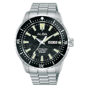 Alba Men's Watch Active Stainless Steel Band Black Dial AL4743X1