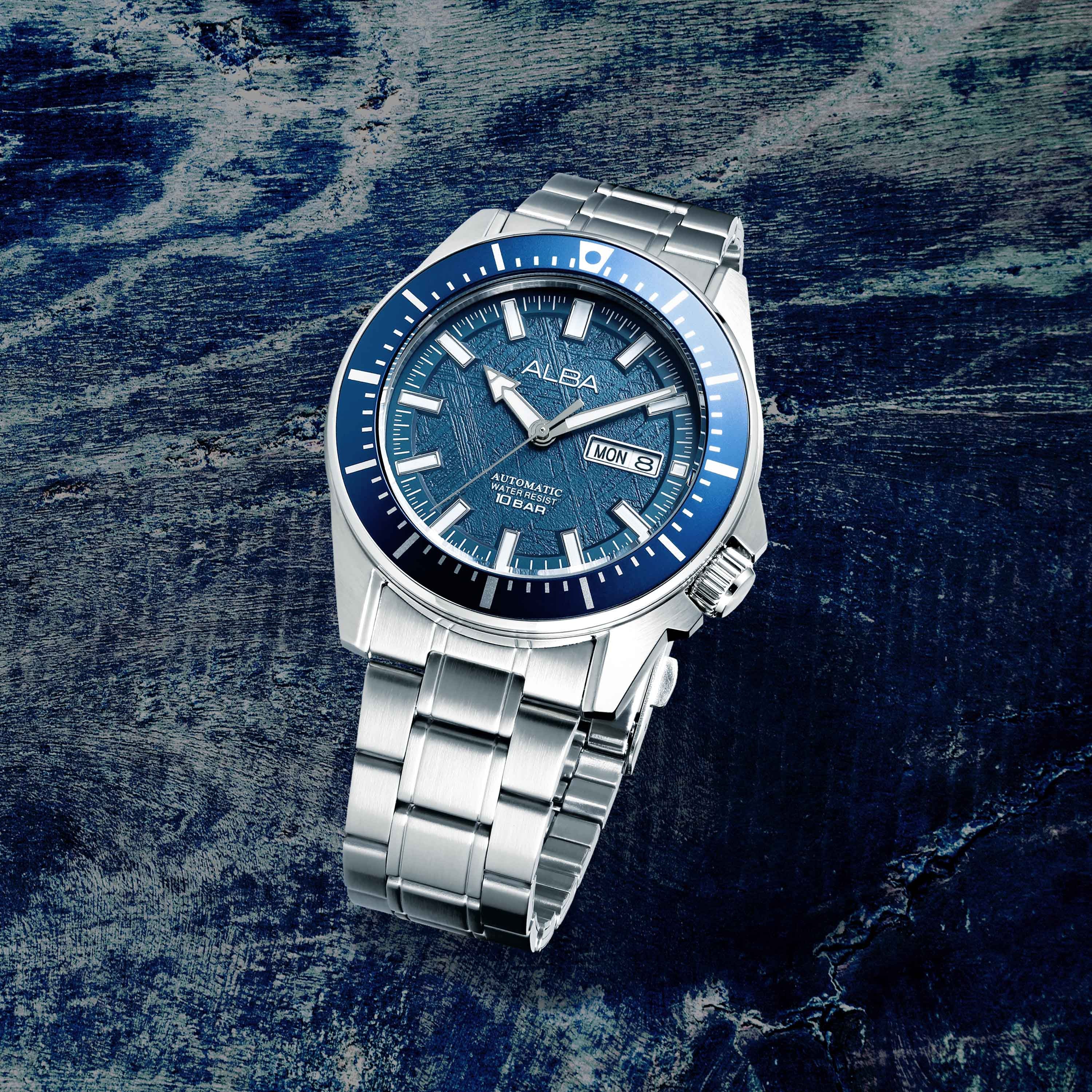 Alba Men's Watch Active Stainless Steel Bracelet Blue Dial AL4715X1