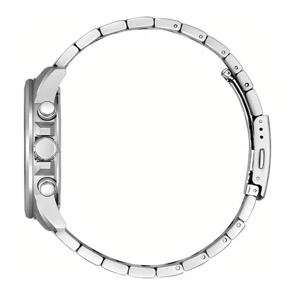 Citizen Quartz Men's Watch with Stainless Steel Bracelet and Green