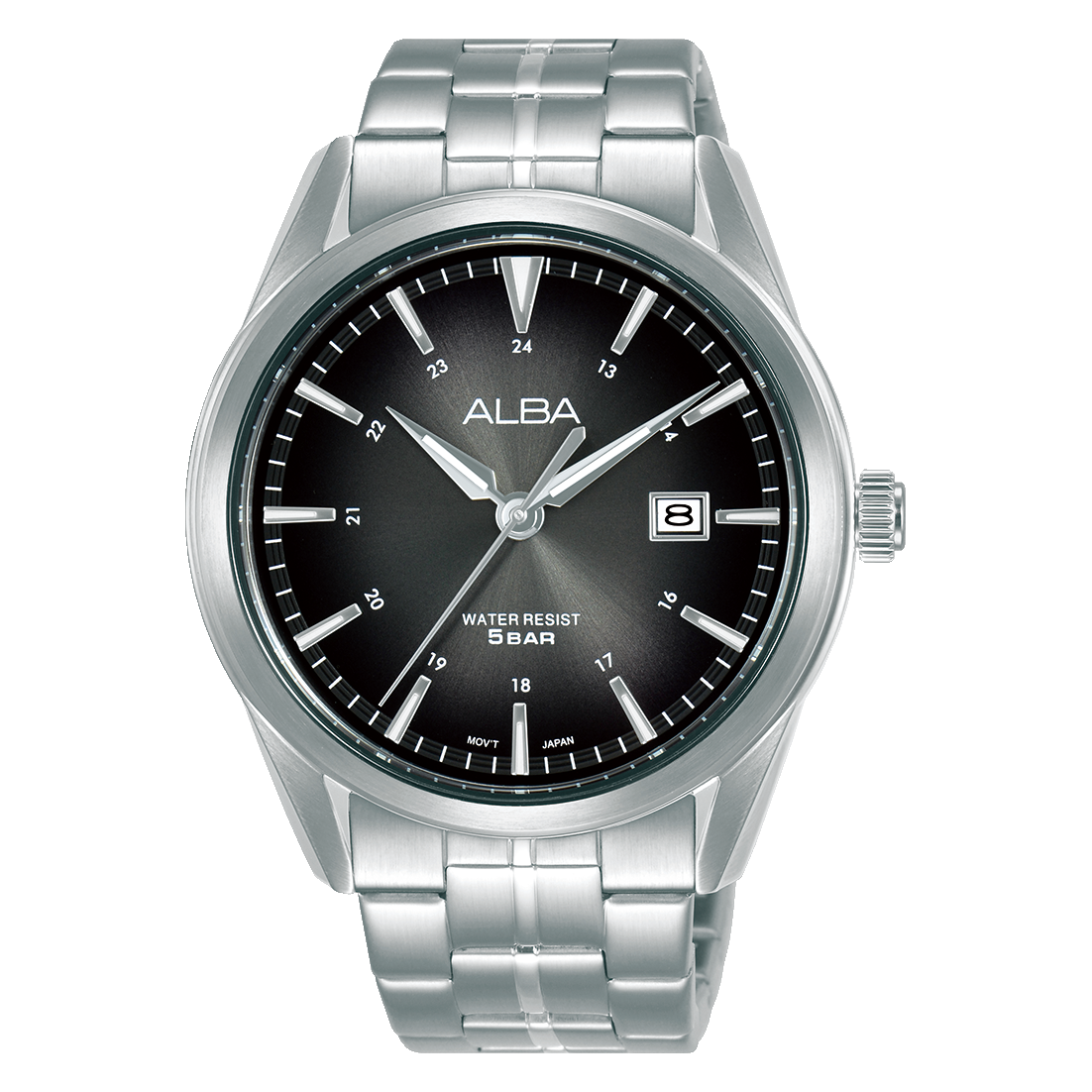 Alba Men’s Prestige Watch Stainless Steel Band Black Dial AS9N81X1