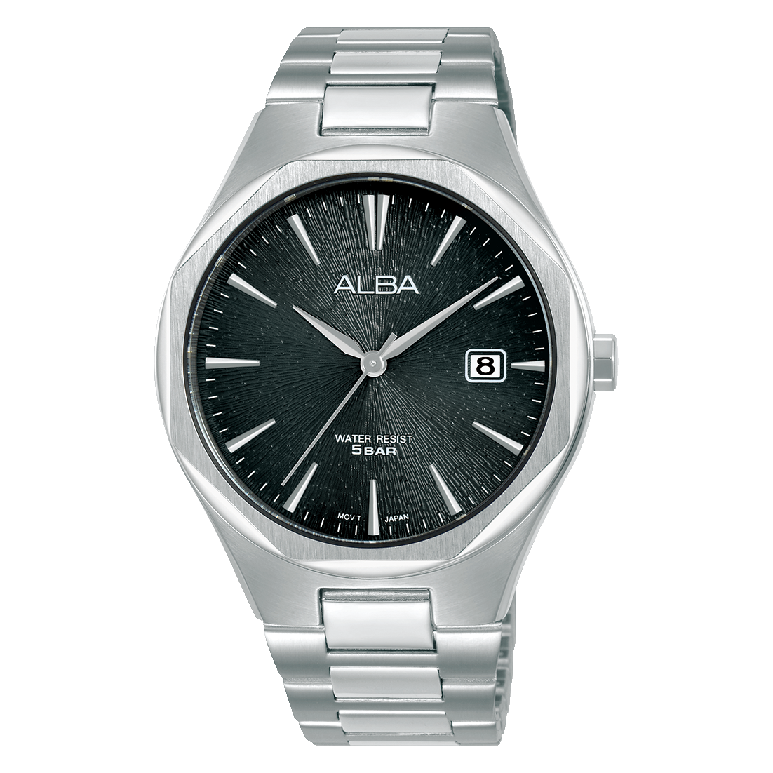 Alba Men's Watch Prestige Stainless Band Black Dial AS9U59X1