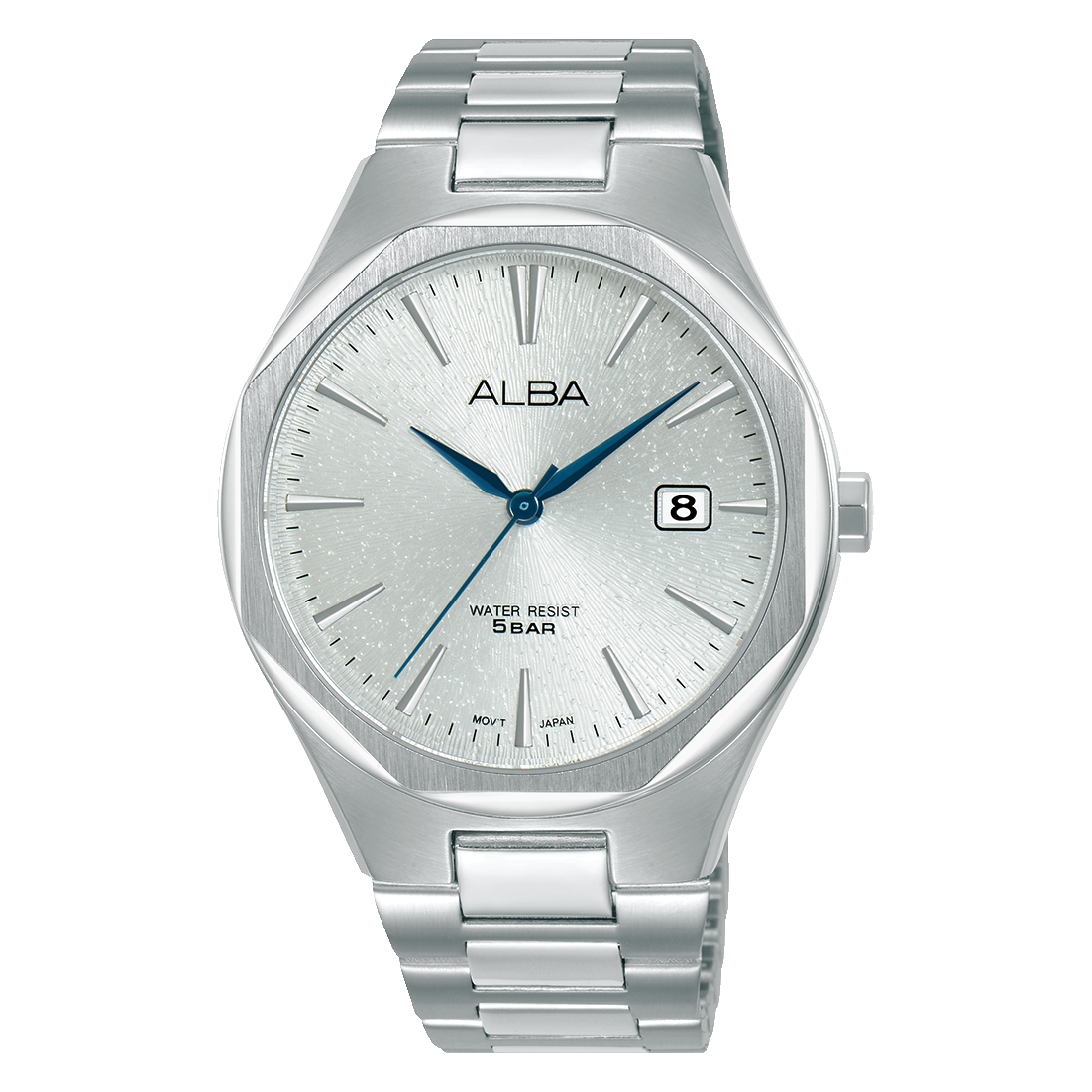 ALBA Men's Watch Prestige Stainless Band Silver White Dial AS9U61X1