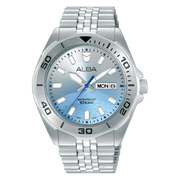 Alba Men's Watch Active Stainless Steel Band Silver X Blue Dial AV3587X1