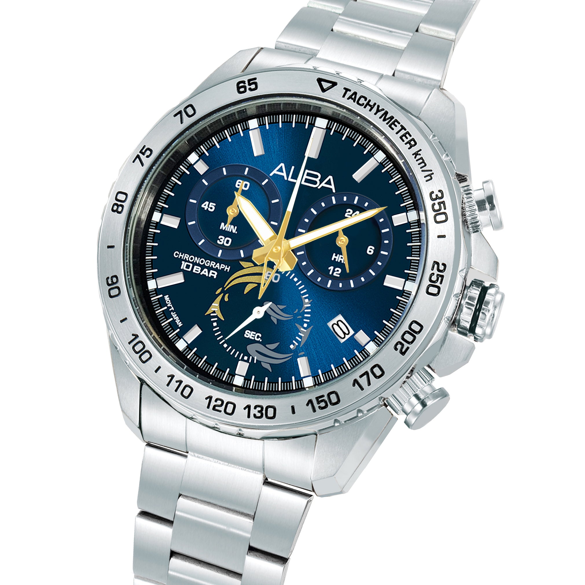 Alba Flagship Men's Stainless Steel Bracelet Watch Blue Dial AX7015X1