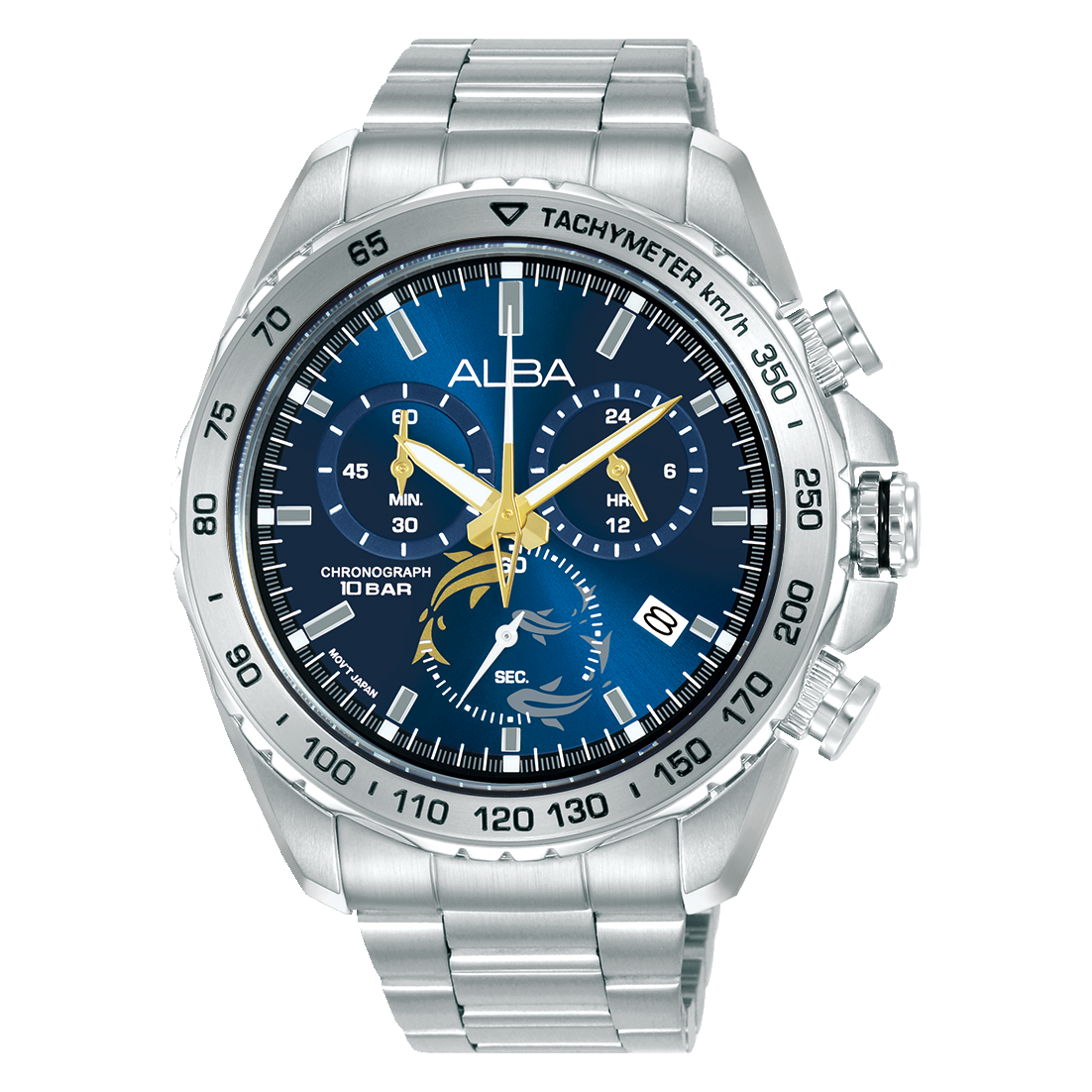 Alba Flagship Men's Stainless Steel Bracelet Watch Blue Dial AX7015X1