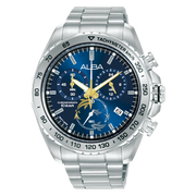Alba Flagship Men's Stainless Steel Bracelet Watch Blue Dial AX7015X1