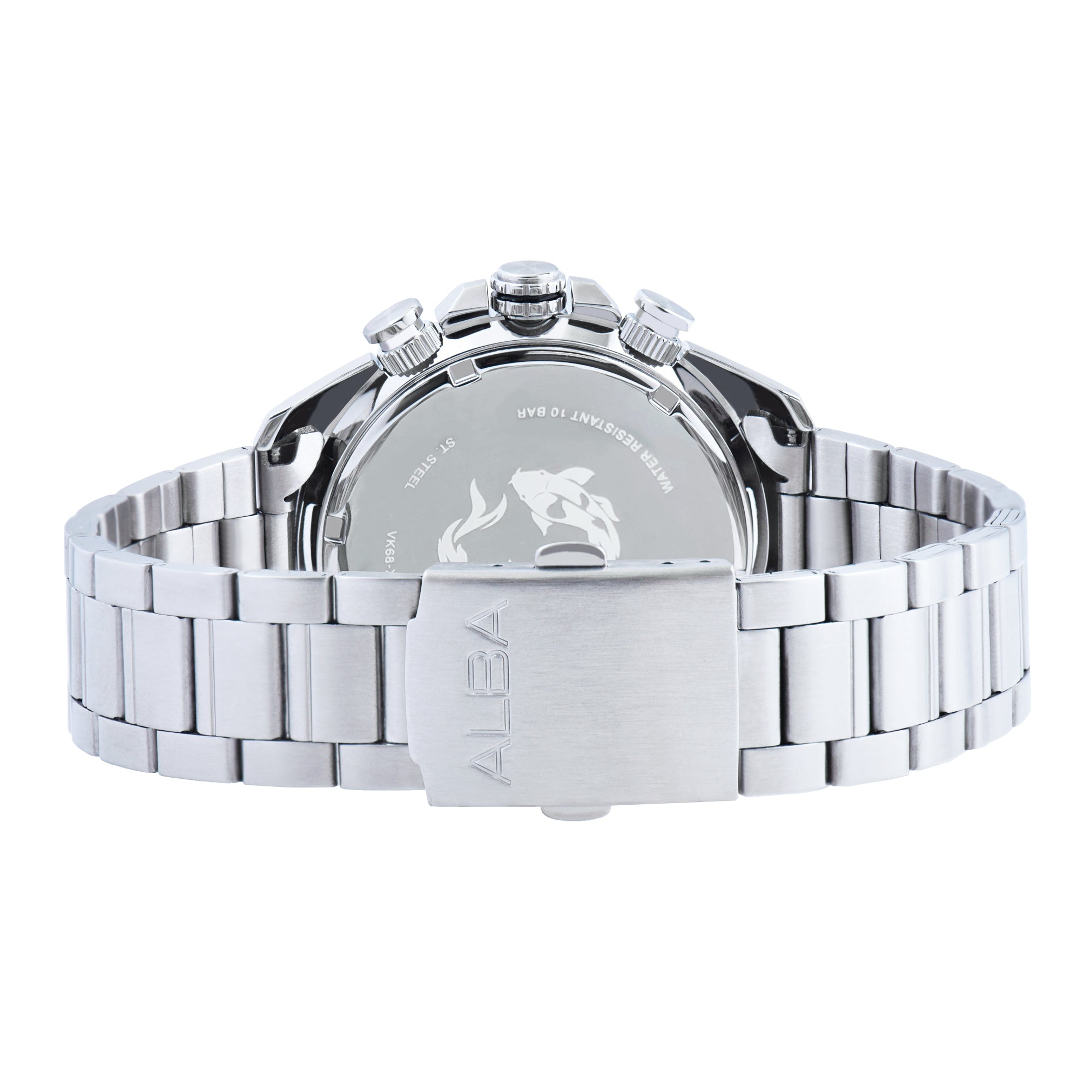 Alba Flagship Men's Stainless Steel Bracelet Watch Light Blue Dial AX7019X1