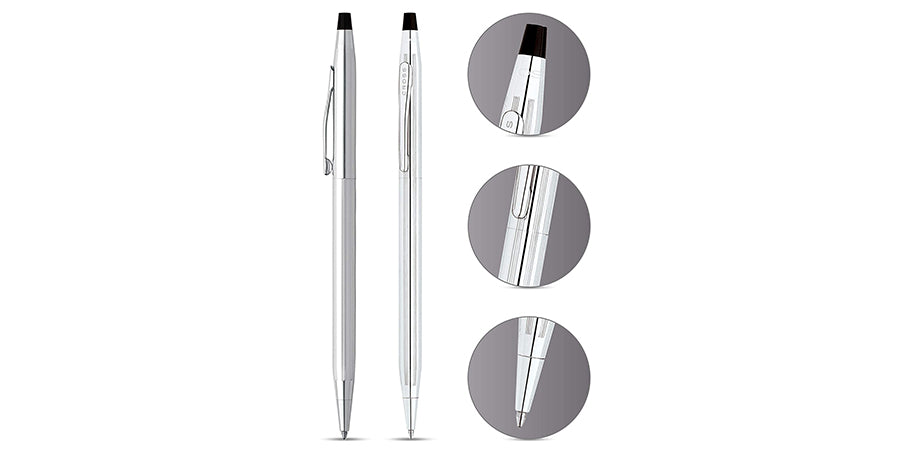 قلم كروس كلاسيك سينشري كروم لامع – بول بوينت – AT3502