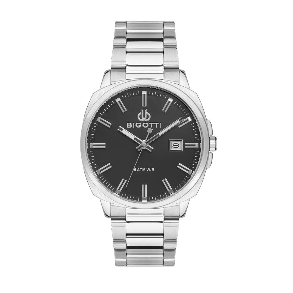 Bigotti Men's Analog Stainless Steel Watch