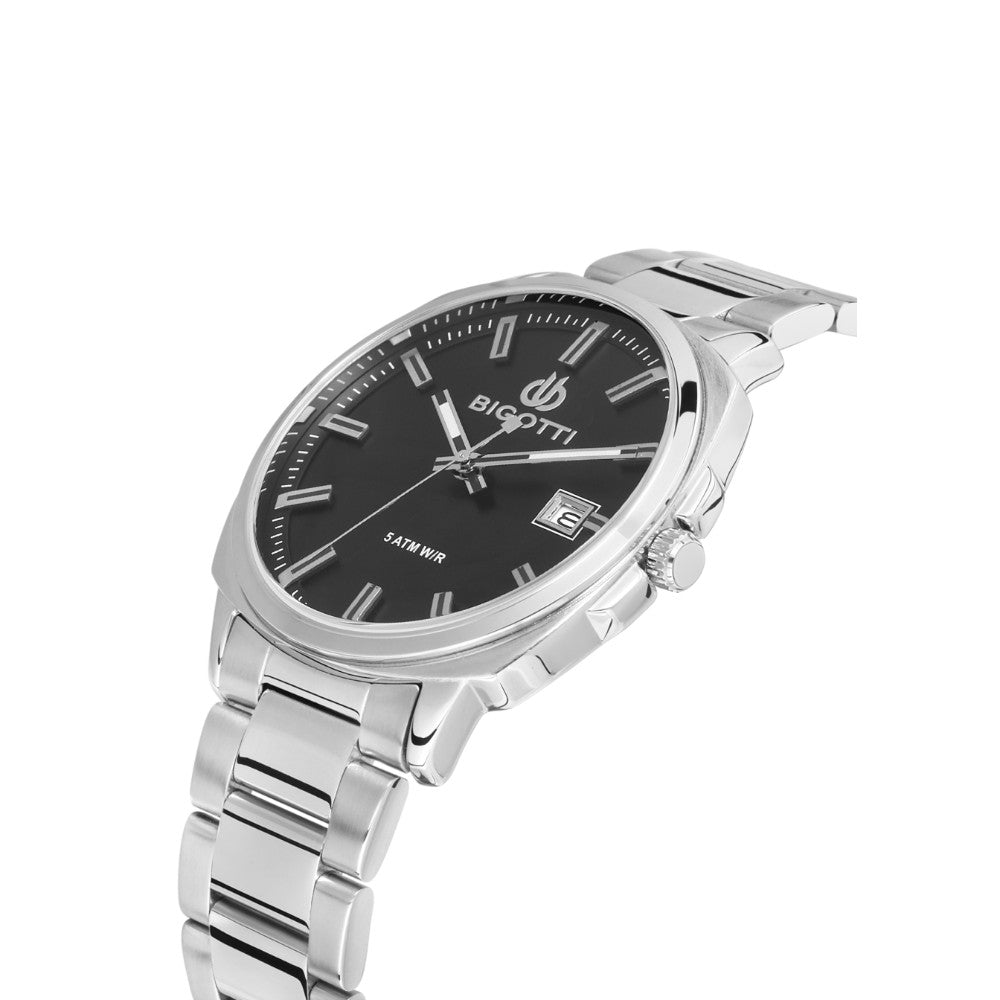 Bigotti Men's Analog Stainless Steel Watch