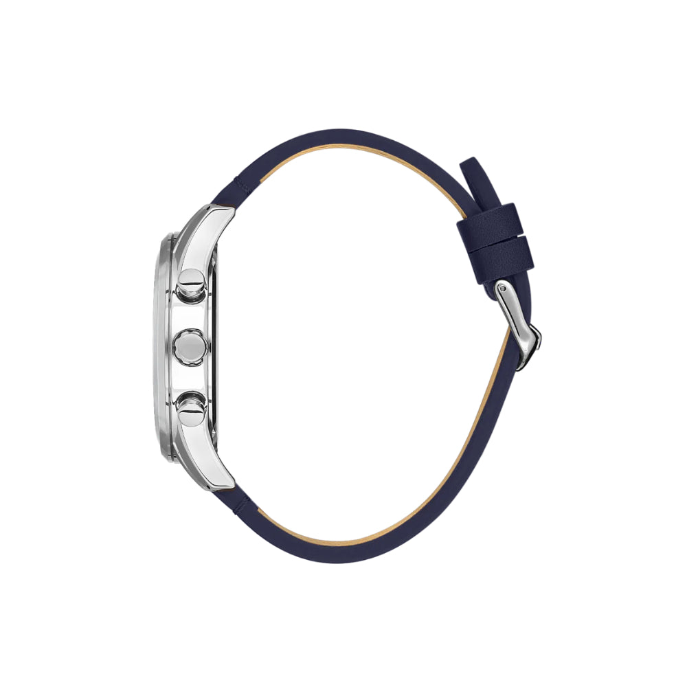 Bigotti Milano Men's Navy Leather Strap Watch - BG.1.10490-5