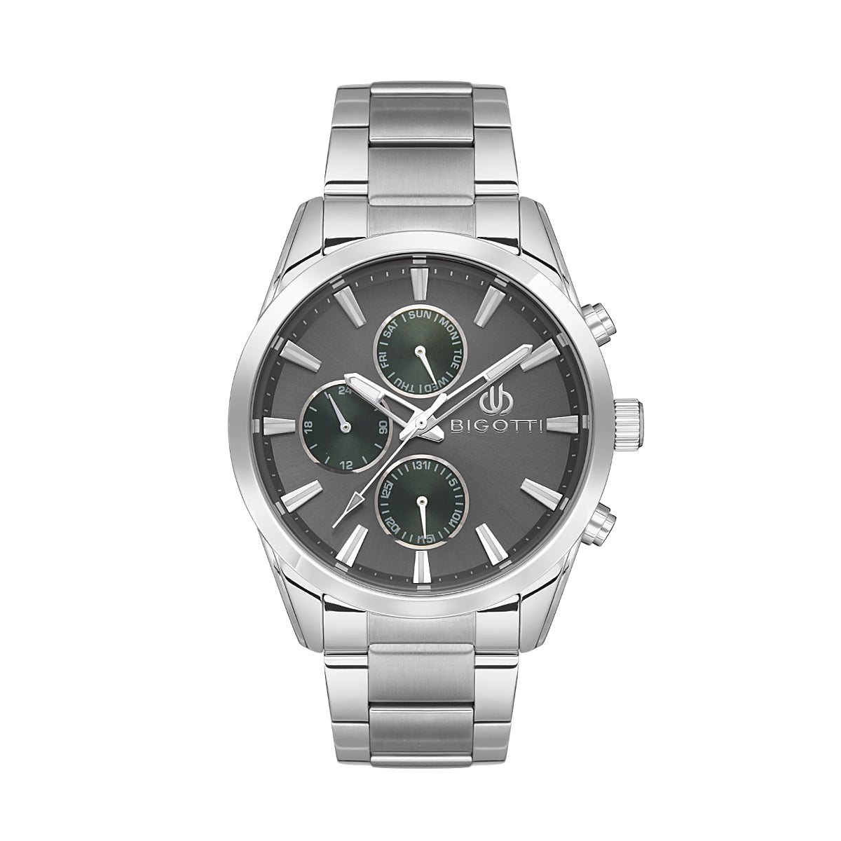 Bigotti Milano Mens Stainless Steel Strap Watch Dial Grey – BG.1.10494-4
