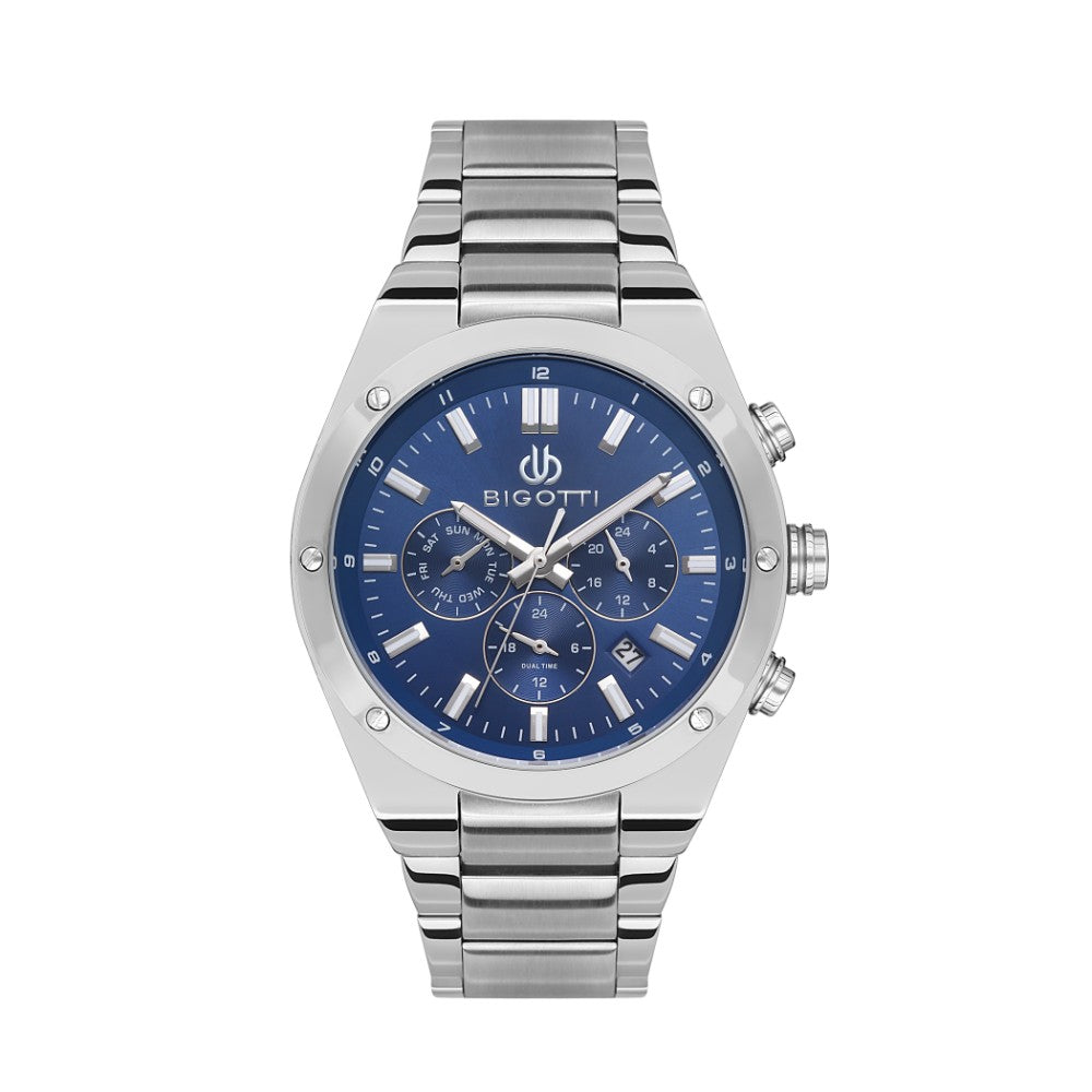 Bigotti Stainless Steel Multi-Function Men's Watch| Fathy Ibrahim