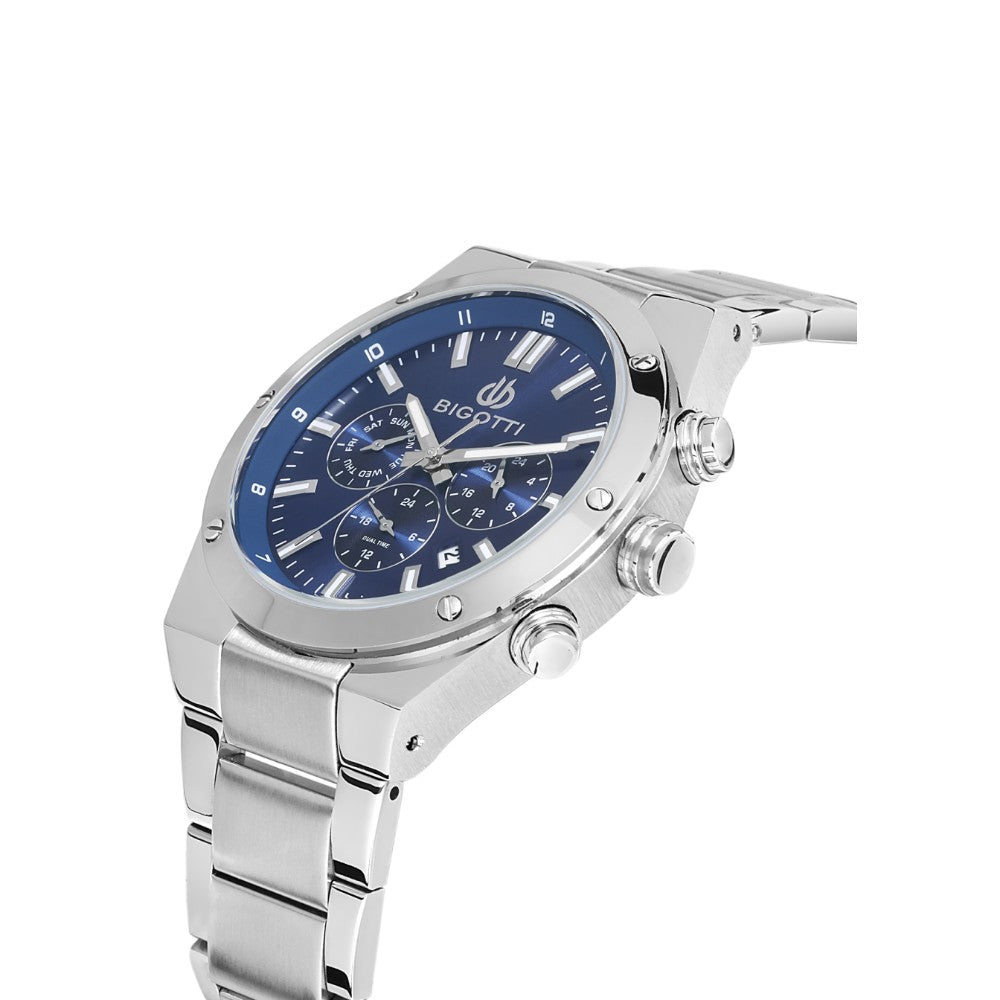 Bigotti Stainless Steel Multi-Function Men's Watch| Fathy Ibrahim
