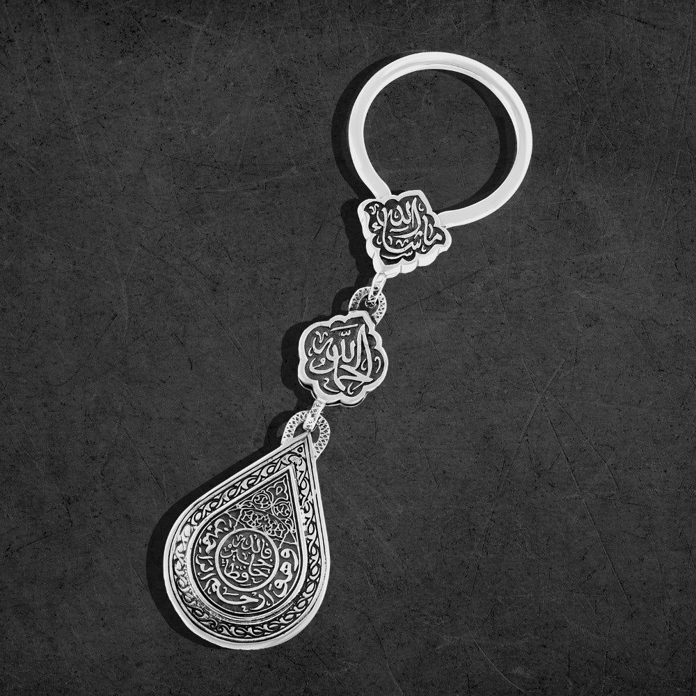Silver Keys Medallion (God is the best guardian)