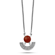 925 Sterling Silver Necklace with Arabic Design ("How can the heart forget the one who dwells in the soul" – "Your presence is heaven on earth")